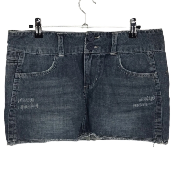 Maurices Denim Double Button Jean Mini Skirt - Picture 1 of 10